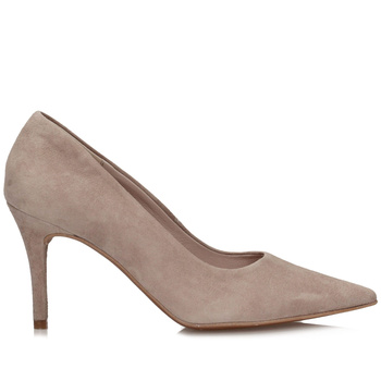 Beżowe czółenka Ryłko na wysokim obcasie 8ZNE0