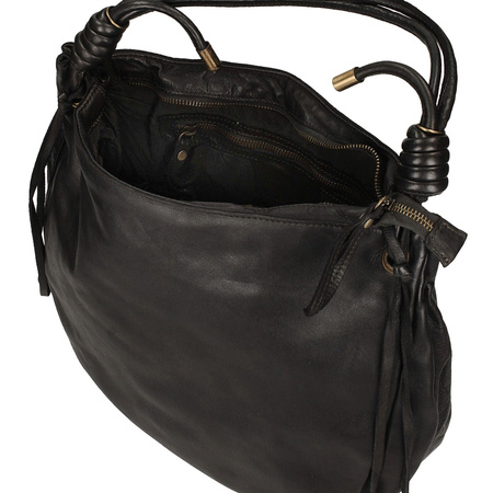 Torebka worek z frędzlami Toscanio F142