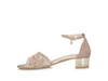 Beżowe sandały Toscanio LZ 604643 zapięcie przy kostce