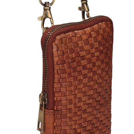 Mała saszetka z ozdobnym plecieniem 053