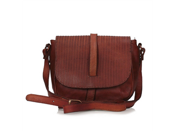 Listonoszka z plecioną klapką Toscanio B87