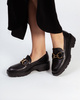 Czarne mokasyny na platformie Ryłko 2ZRP0