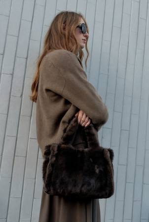 Torebka z futra sztucznego 0418