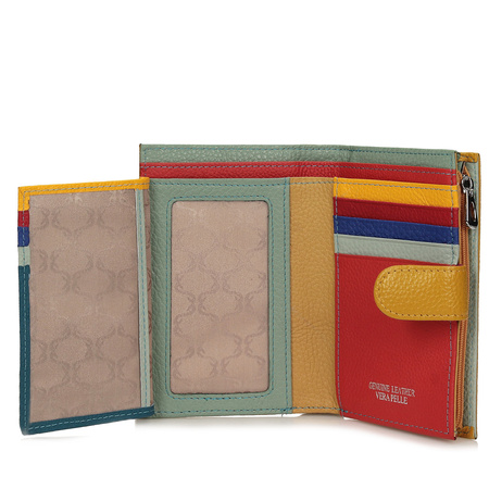 Praktyczny portfel z kolorowym środkiem D8346