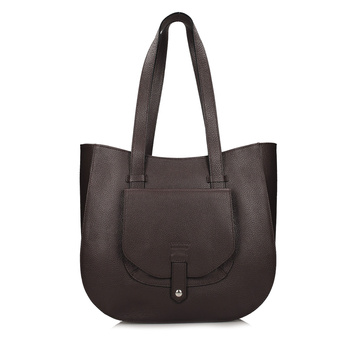 Duża torba z groszkowej skóry C243