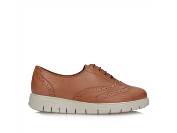 Brązowe półbuty na wygodnym spodzie Toscanio LP 702