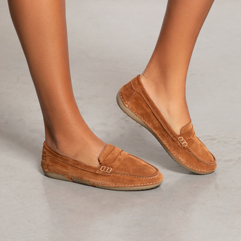 Rude mokasyny welurowe Toscanio MU 030 215 klasyczny krój