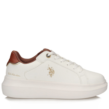 Sneakersy damskie CHELIS001A z kolekcji U.S. Polo Assn z rudymi wstawkami