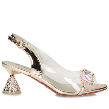 Sandały damskie na obcasie SCAVIOLA S-144