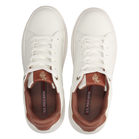 Sneakersy damskie CHELIS001A z kolekcji U.S. Polo Assn z rudymi wstawkami