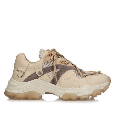 Beżowe sneakersy damskie Toscanio ET 368-004