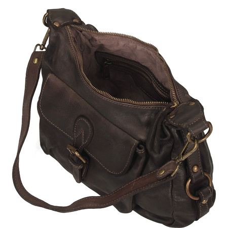 Torebka skórzana z kieszenią F42