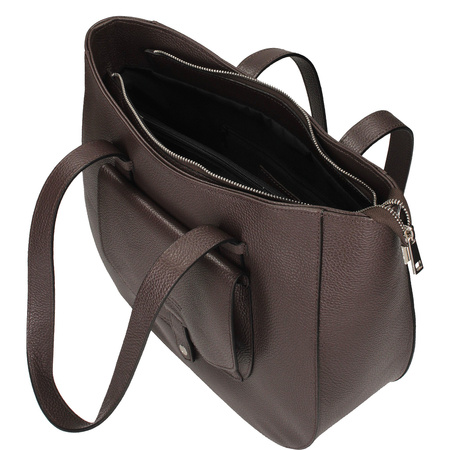 Duża torba z groszkowej skóry C243