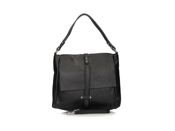 Ciekawie zaprojektowana torebka skórzana C158