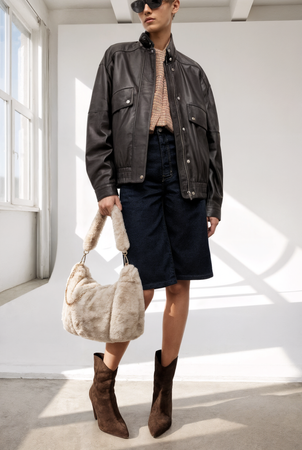 Torebka z futra sztucznego 26042