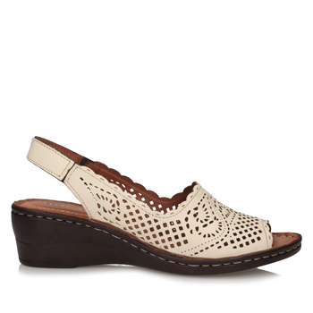 Beżowe sandały damskie Toscanio BM 1025