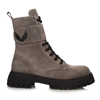 Szare trzewiki damskie Toscanio LP 870