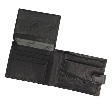 Męski portfel z ozdobnym paskiem 1128