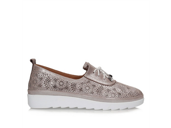 Biel i pudrowy róż półbuty Toscanio LP 707