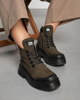 Trzewiki na grubej podeszwie Toscanio MU 441