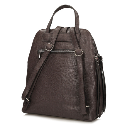 Bardzo elegancki skórzany plecak E52