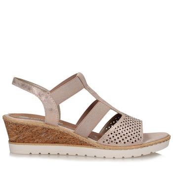 Sandały damskie Remonte R6265 na koturnie