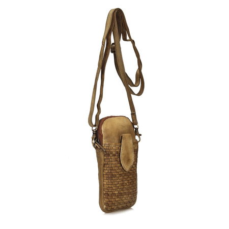 Mała saszetka z ozdobnym plecieniem 054