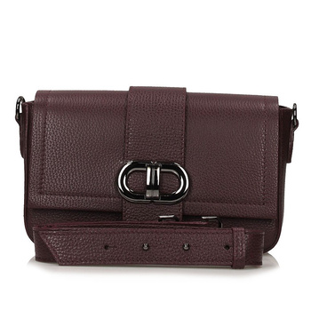 Czarna torebka na grubym pasku C247