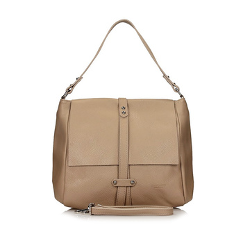 Ciekawie zaprojektowana torebka skórzana C158