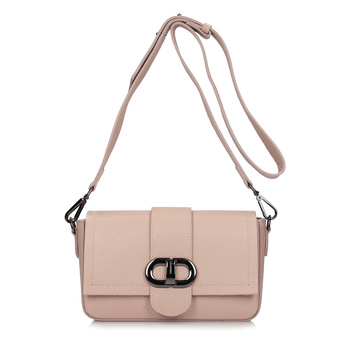 Czarna torebka na grubym pasku C247