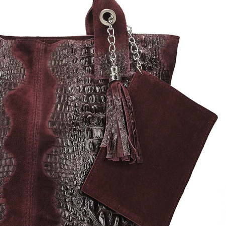 Shopperka ze strukturą krokodyla Toscanio 1101