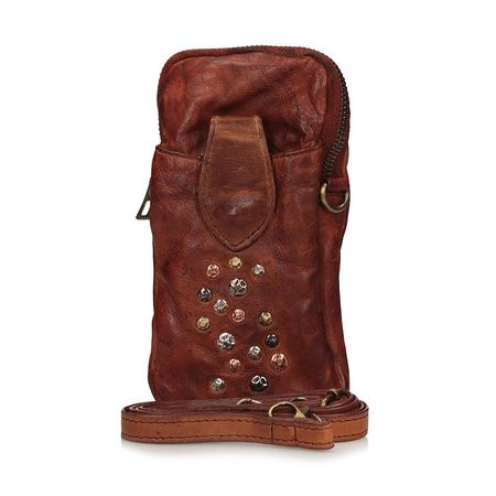 Mała saszetka z ozdobnymi nitami 054