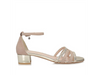 Beżowe sandały Toscanio LZ 604643 zapięcie przy kostce