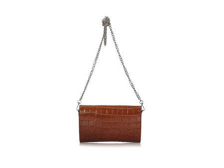 Elegancka kopertówka krokodyl diament C80