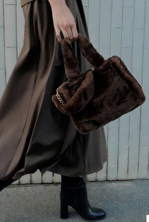 Torebka z futra sztucznego 0418