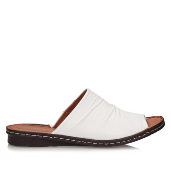 Białe klapki Toscanio BM 1012