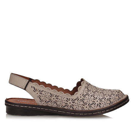 Toscanio ażurowe sandały zakryte palce BM 1017