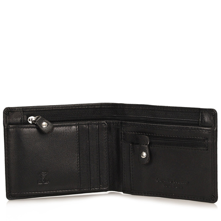 Praktyczny skórzany portfel T398