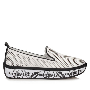 Białe mokasyny Toscanio BM 1006