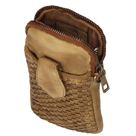 Mała saszetka z ozdobnym plecieniem 054