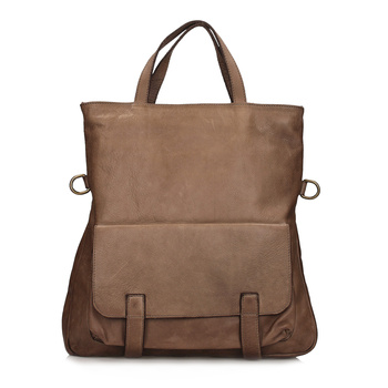 Skórzany plecak i torebka w jednym C166