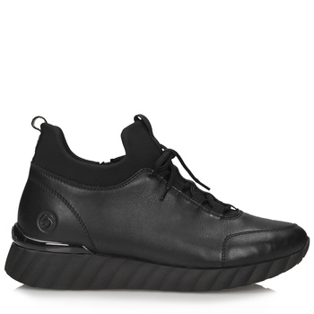 Czarne sneakersy damskie Remonte D5977-01