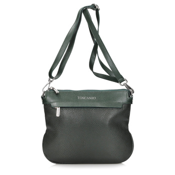 Klasyczna listonoszka z groszkowej skóry C238