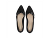 Czarne baleriny Toscanio lakierowana wstawka KO 32