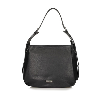 Pojemna torba z groszkowej skóry E70