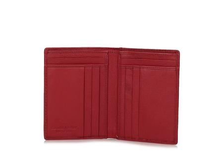 Praktyczna skórzana saszetka na karty TOS 8897