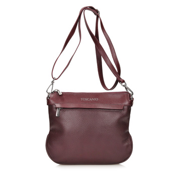 Klasyczna listonoszka z groszkowej skóry C238