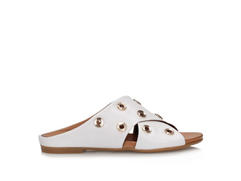 Toscanio MU 478 klapki ze złotymi kołami