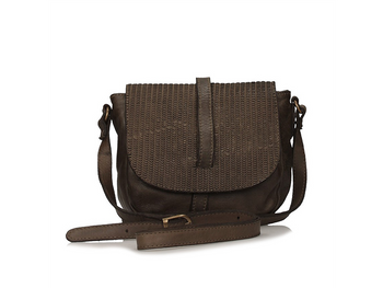 Listonoszka z plecioną klapką Toscanio B87