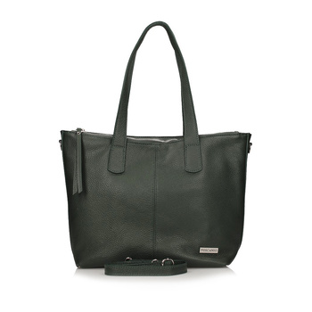 Trzykomorowa torebka skórzana C268